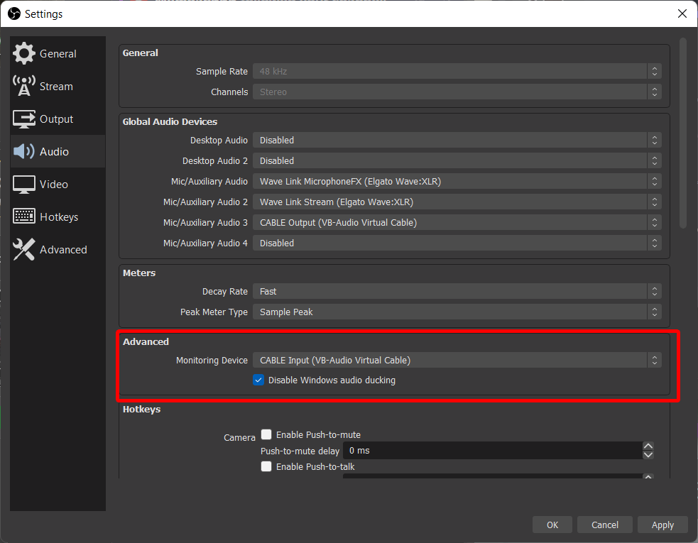 Audio Processing in OBS for Streaming and Voice Calls